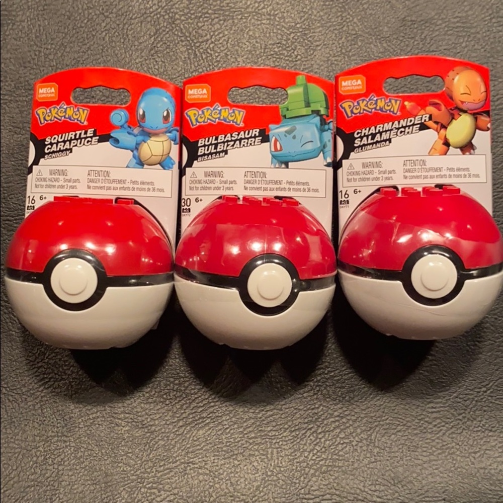 - Pokémon Mega Construx set of three